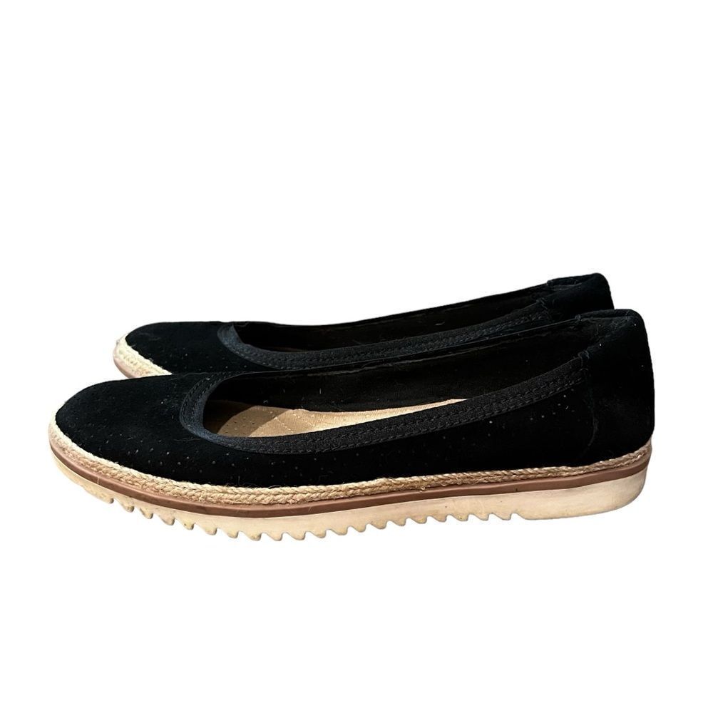 Collection by Clark’s black flats. Size 8